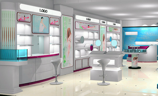 綿陽專業(yè)化妝品店設(shè)計公司 卓巧裝飾 |空間|室內(nèi)設(shè)計|商業(yè)空間設(shè)計 